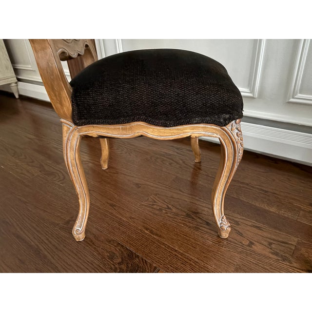 Dining Table With Set of 6 Country French Style Dining Chairs For Sale In New York - Image 6 of 16