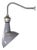 Industrial Grey Benjamin Crysteel Enamelled Parabolic Lamp, 1950s For Sale