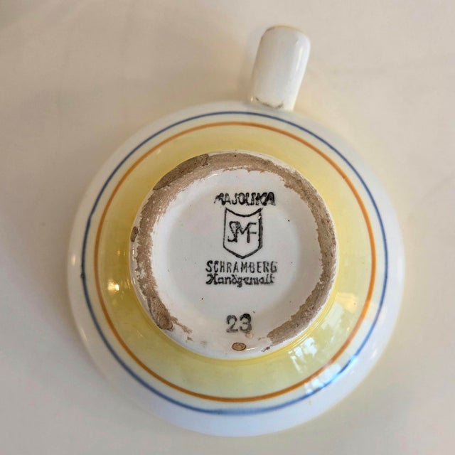 Ceramic Coffee Set by Eva Stricker-Zeisel for Schramberg, 1920s, Set of 3 For Sale - Image 7 of 8