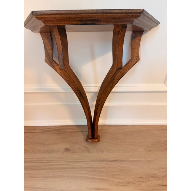 Early 21st Century Global Views Sculptural Wood Wall Bracket Display Shelf For Sale - Image 5 of 10
