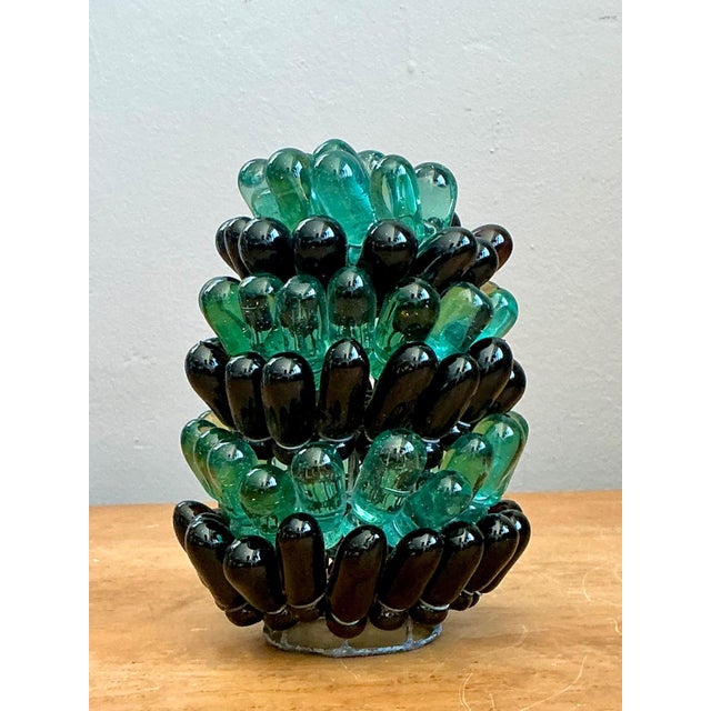 Vintage Italian Glass Pinecone Light Shade For Sale - Image 10 of 16