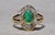 Gold The Sunset Ridge: Natural Emerald and Diamond Cocktail Ring For Sale - Image 8 of 10