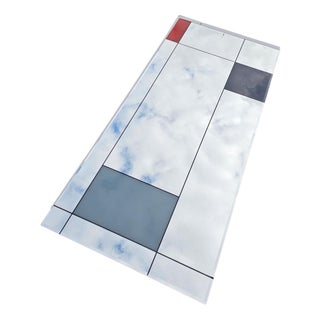 Large Vintage Mondrian Mirror For Sale