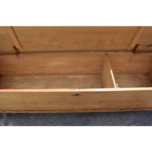 Pine and Oak Storage Bench or Settle For Sale - Image 13 of 14