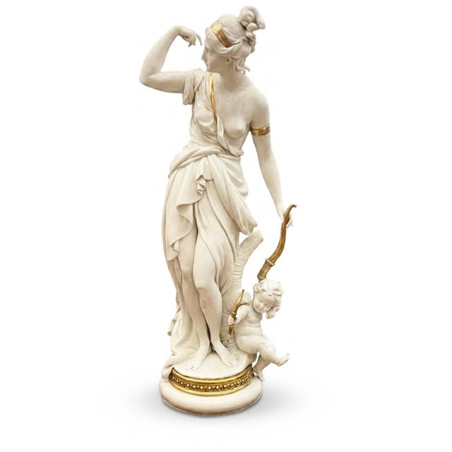 Gold Porcelain Diana Huntress from Cappè Giuseppe, 1962 For Sale - Image 8 of 8