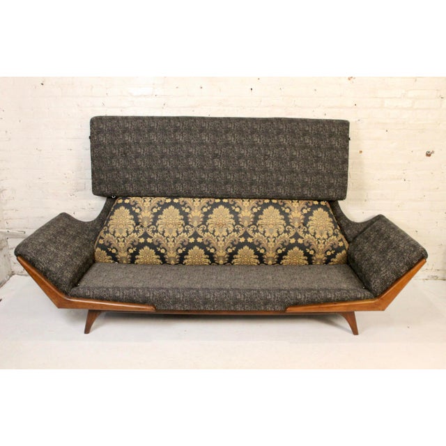 Mid-Century Gondola Sofa Attributed to Adrian Pearsall For Sale - Image 11 of 14
