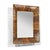 This lovely little wall mirror has an iron frame wrapped in papercord creating delightful shadow-play and giving it a...