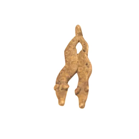 Vintage Double Headed Snake Jewelry Piece Bronze Gold Weight For Sale