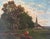 Pastoral Landscape, Oil Painting on Wood Panel, Framed For Sale - Image 6 of 11