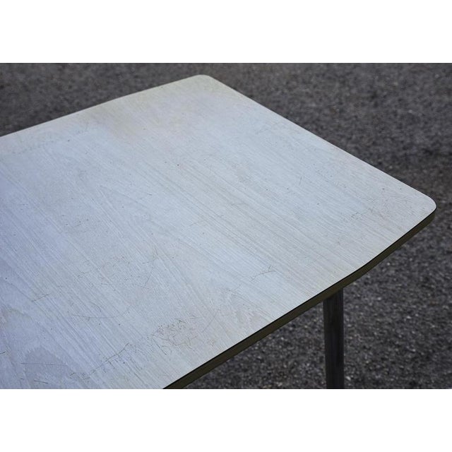1970s Kitchen Table with White Formica Top and Pastry Board, 1970s For Sale - Image 5 of 9