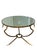 Baker Furniture Company Baker Furniture Sculptural Gilt Metal Round Antiqued Mirror Accent Table For Sale - Image 4 of 10