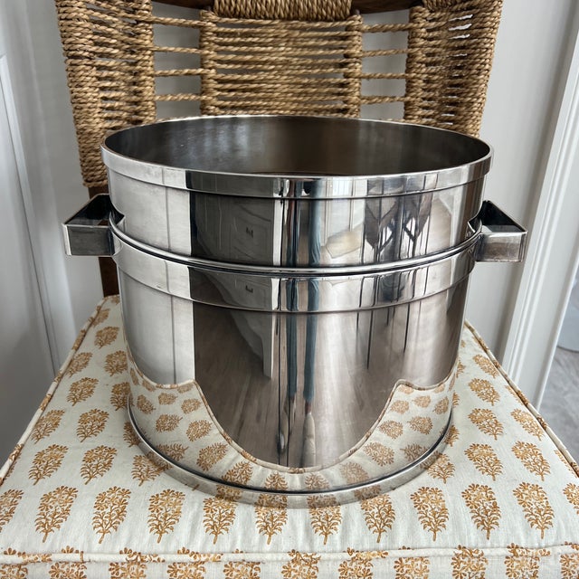St. James Modernist Silver Plate Champagne Wine Cooler For Sale In New York - Image 6 of 7