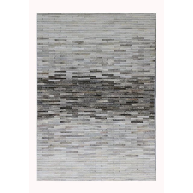 Modern Galaxy Cowhide Silver Area Rug, 8' 0'' X 10' 0'' For Sale - Image 3 of 5