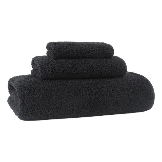 Prestige Garment Washed Hand Towel, Black For Sale