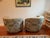 Vladimir Kagan Mid 20th Century Kagan Style Nautilus Swivel Lounge Chairs - Pair For Sale - Image 4 of 5