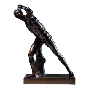 Borghese Gladiator in Bronze, Foundry F. Barbedienne, 2nd Half 19th Century