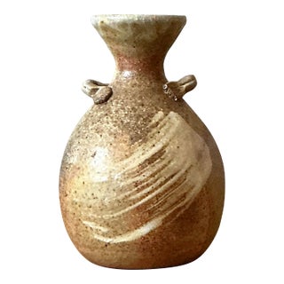 Vintage Boho Original Studio Pottery Vase For Sale