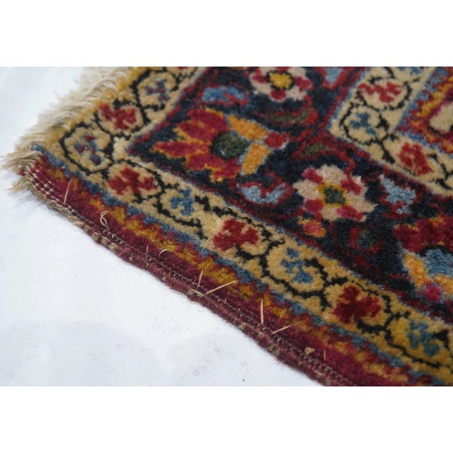 Red Antique Sarouk Rug 3'4'' x 5'0'' For Sale - Image 8 of 12
