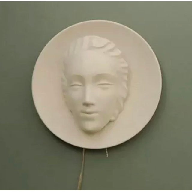 1930’s Art Deco White Face Wall Sconce For Sale In Miami - Image 6 of 6