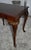 Queen Anne Ethan Allen Burl Mahogany Table Vintage Queen Anne Side Carved Claw Foot For Sale - Image 3 of 12