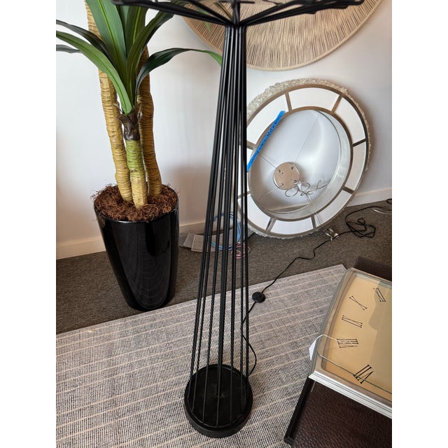 Black Wildwood Otis Satin Black Floor Lamp For Sale - Image 8 of 8