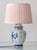 1970s Blue and White Hand-Painted Floral Ginger Jar Table Lamps with Pink Silk Lampshades from Royal Delft, 1971, Set of 2 For Sale - Image 5 of 18
