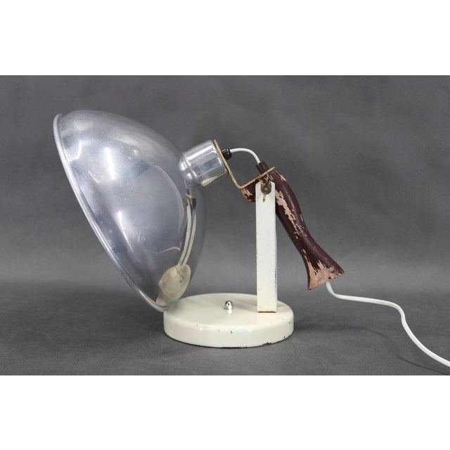 Table Lamp with Aluminium Lampshade, Former Czechoslovakia, 1950s For Sale - Image 10 of 16