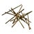 MCM Gold Colored Bars Table Sculpture For Sale