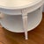 White Drexel Heritage Round White Side Table With Lower Shelf For Sale - Image 8 of 12