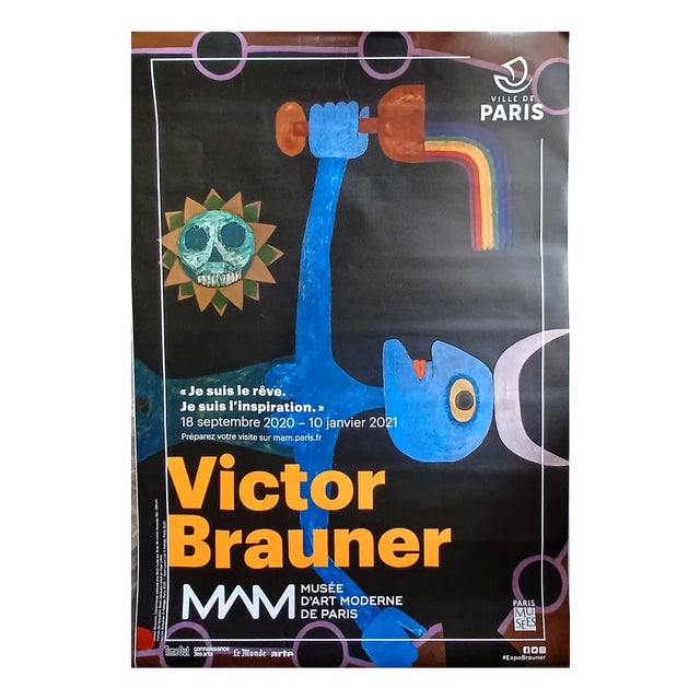 Large Victor Brauner Poster, 2020 For Sale