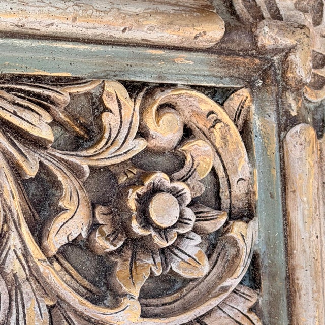 Early 21st Century Swedish Gustavian-Style Carved Trumeau Mirror, Newly Painted For Sale In Mobile - Image 6 of 12