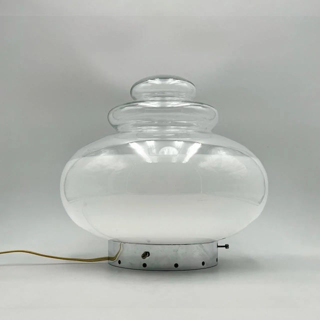 Large Space Age UFO Flying Saucer Table Lamp, Italy, 1960s For Sale - Image 11 of 11