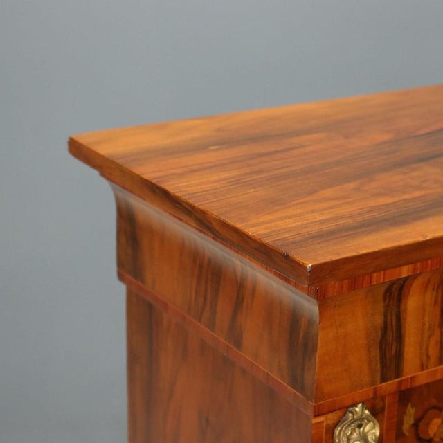 Antique Display Cabinet in Walnut and Inlays Bronze, England For Sale - Image 5 of 13