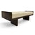 Wood John Richard Virtu Leather Bench For Sale - Image 7 of 12