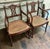 Pair of Regency Style Mahogany Armchairs With Blue and White Chinoiserie Cushions For Sale - Image 4 of 11