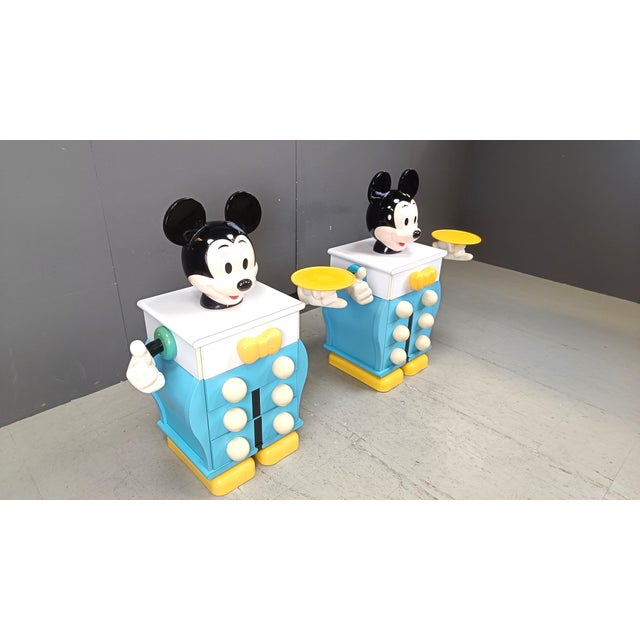 Wood Mickey Mouse Chests of Drawers from Starform, France, 1988, Set of 2 For Sale - Image 7 of 12