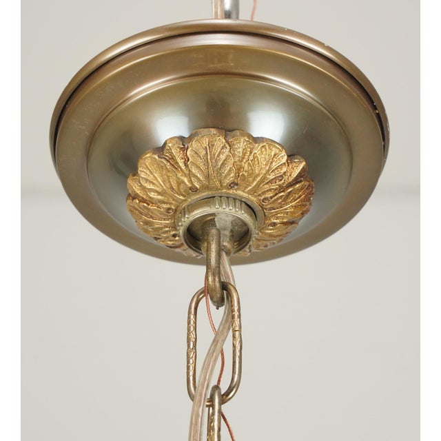 Spanish Rococo Revival Gilt Crystal Chandelier For Sale - Image 11 of 12