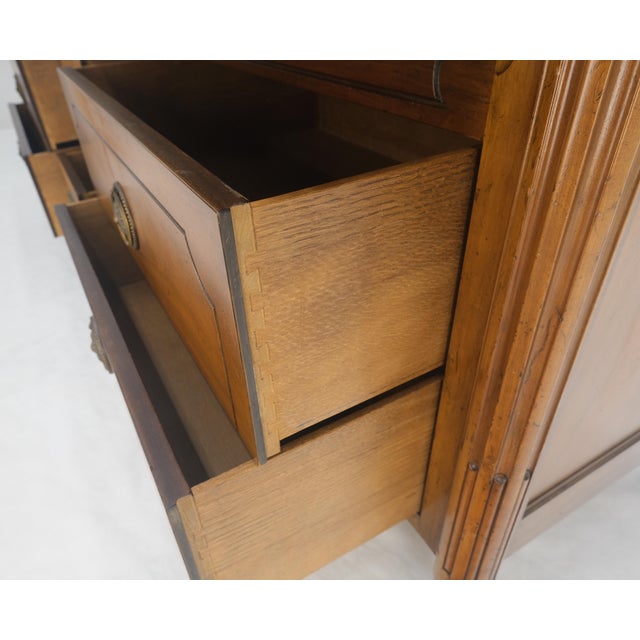 Baker Fruitwood 72" Long 9 Drawers Dresser Credenza Cabinet MINT! For Sale - Image 17 of 18