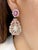 Bochic “Flamenco” Ruby & Multi gem Chandelier Earrings Set 18K Gold&Silver Natural Rubies - 8 carat Natural White Topaz -...