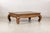Chinese Vintage Chinese Low Kang Two-Tone Elm Coffee Table with Curved Legs For Sale - Image 3 of 18