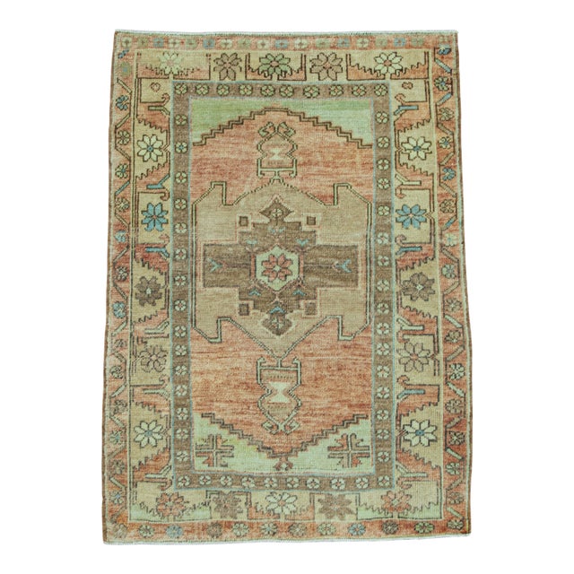 Turkish Vintage Rug 3'9" x 5'4" #20787 For Sale