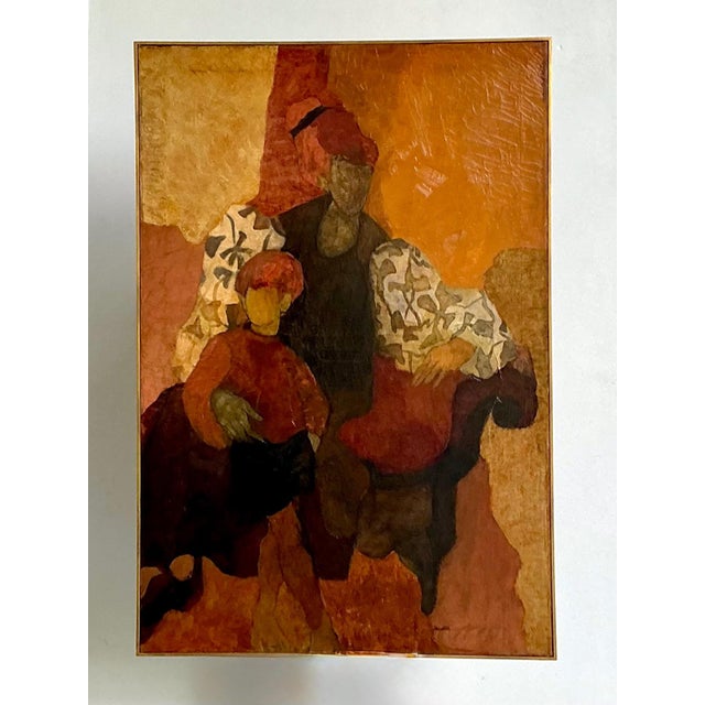 Vintage Abstract Figurative Painting For Sale - Image 4 of 14