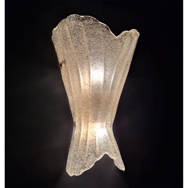 20th Century Murano Graniglia Shield Sconces, a Pair For Sale - Image 9 of 10