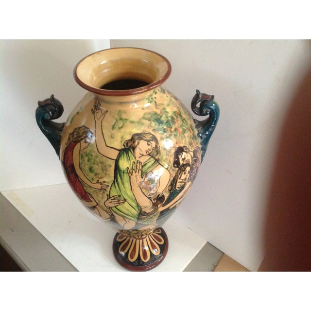 Brown Vintage Ceramic Vase, 1940s For Sale - Image 8 of 10