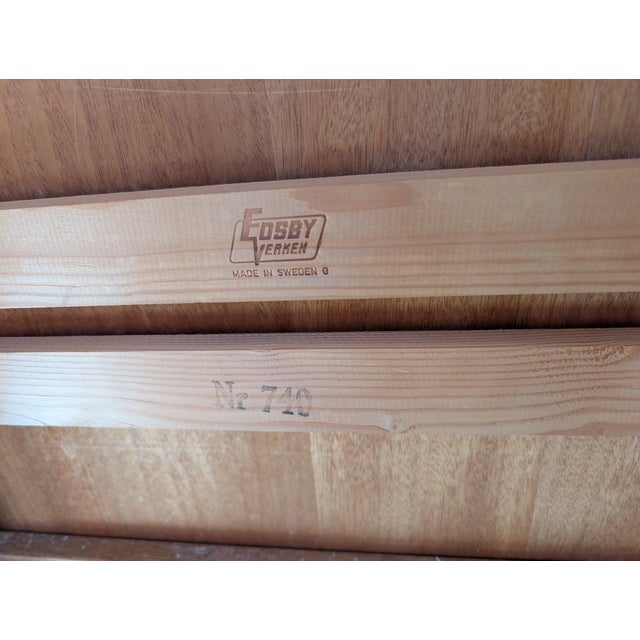 Mid-Century Modern Edsby Edsbyverken 740 T Swedish MCM Teak Extendable Dining Table For Sale - Image 3 of 17