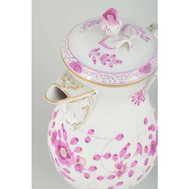 Porcelain Coffee Pot with Lid from Meissen For Sale - Image 4 of 6
