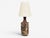Bodil Marie Nielsen, Danish Mid-Century Modern, Table Lamp, Brown Stoneware, Denmark, 1960s A brown partially glazed table...
