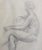 Modern Guillaume Dulac, Portrait of Seated Nude, 1920s, Pencil on Paper For Sale - Image 3 of 9