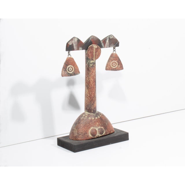 Abstract “Princess and Earrings” Studio Pottery Sculpture by John Maltby For Sale - Image 3 of 9