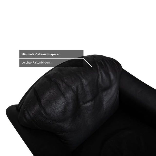 Animal Skin Scarlett Lounge Chair in Black Leather from Walter Knoll / Wilhelm Knoll For Sale - Image 7 of 13